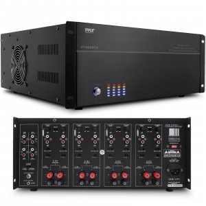 Pyle PT8000CH 19'' Rack Mount 8000 Watt 8 Channel Stereo/Mono Amplifier