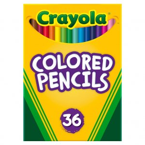 Crayola Colored Pencils (36ct), Kids Pencil Set, Pre-Sharpened Coloring Book Pencils for Kids & Adults, Arts & Crafts Supplies, Coloring Gift, Ages 3+