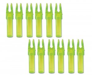 Carbon Express 50240 Launchpad Precision Nock .234 Clear Green 12Pk