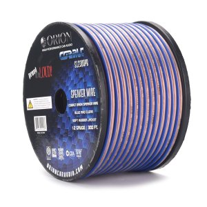 ORION S12300PB Speaker Wire 12 Gauge 300 Foot  Blue/Clear
