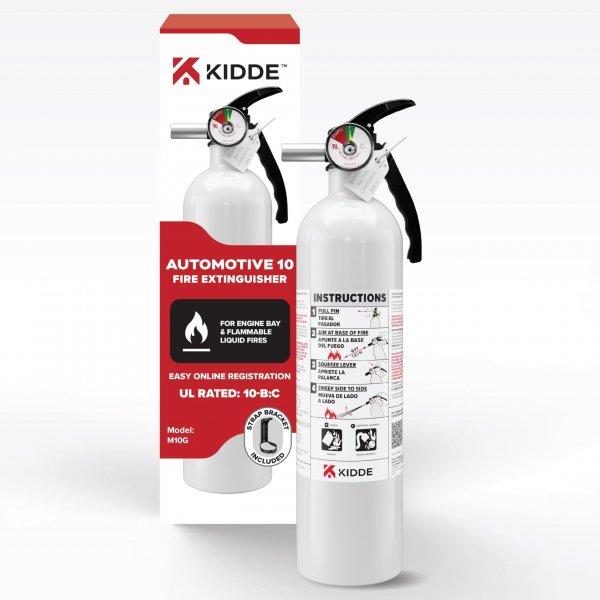 Kidde Auto 10 Fire Extinguisher for Cars and Trucks, 10-B:C, M10G