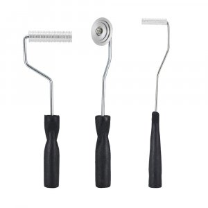 Fiberglass Roller Tools Kit, 3pcs Fiberglass Resin Laminating Bubble Roller Set for Tub Shower Bathtub Boat Repair