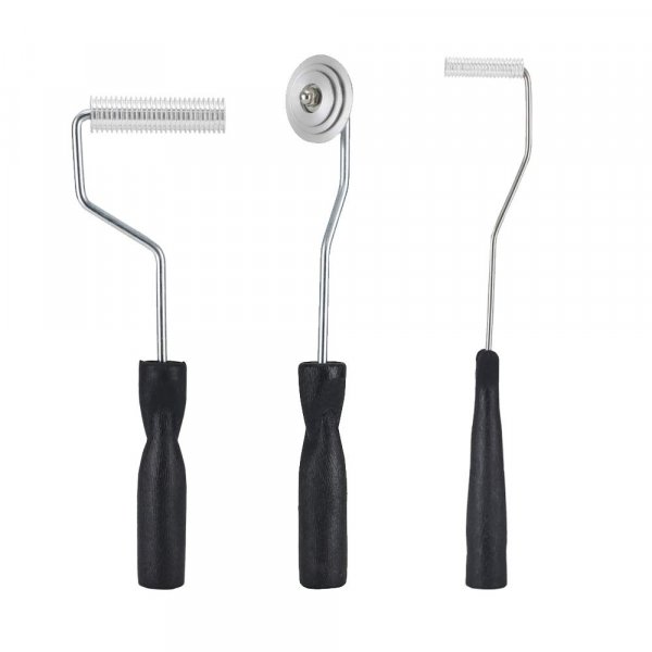 Fiberglass Roller Tools Kit, 3pcs Fiberglass Resin Laminating Bubble Roller Set for Tub Shower Bathtub Boat Repair