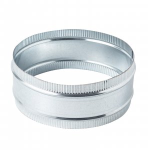 ZOWZEA 10 Inch Round Galvanized Steel Duct Connector - Metal Ventilation Pipe Coupler - Dryer Vent Hose Extension - HVAC Ducting Coupling for Straight Connection