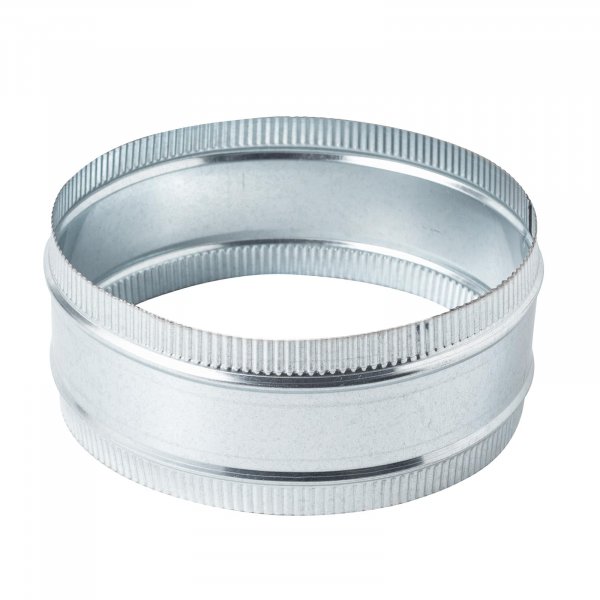 ZOWZEA 10 Inch Round Galvanized Steel Duct Connector - Metal Ventilation Pipe Coupler - Dryer Vent Hose Extension - HVAC Ducting Coupling for Straight Connection