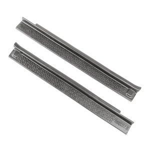 Rugged Ridge All-Terrain Entry Guards - Fits 2007–2018 Jeep Wrangler JK 2-Door - Scratch Protection & Precise Fit - Black Thermoplastic, 2-Piece Set