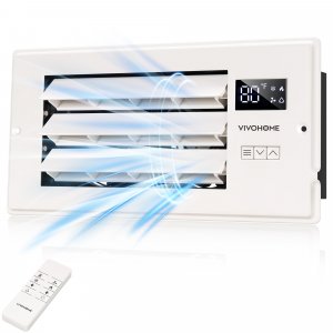 VIVOHOME Register Booster Fan - 4'' x 10'' Opening with Adjustable Louver