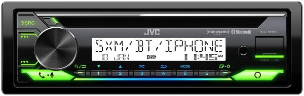 JVC KDT91MBS Cd Receiver For Marine With Bluetooth Front Usb And Aux Input