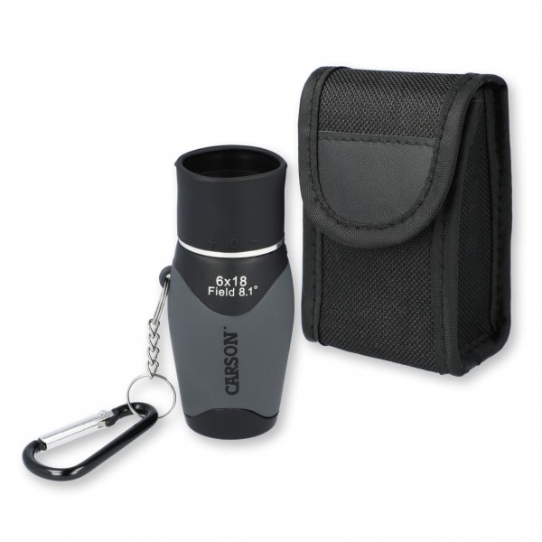 Carson MM618 6 x 18mm Pocket Monocular Caribiner Keychain