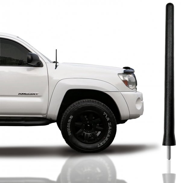 Antenna Mast for Toyota Tacoma 2005- 2015 Black Automotive Antenna Replacement for Cars, Trucks & SUV - AM FM Radio Compatible - Car & Truck Exterior Accessories for Men & Women, 6 3/4"