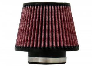 Injen X1015BR 8-Layer Oiled Cotton Gauze Air Filter (Black/Red)