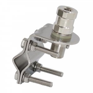 Tram 278 Stainless Steel CB Mirror Mount w/Tram 208 Stainless Steel CB Stud