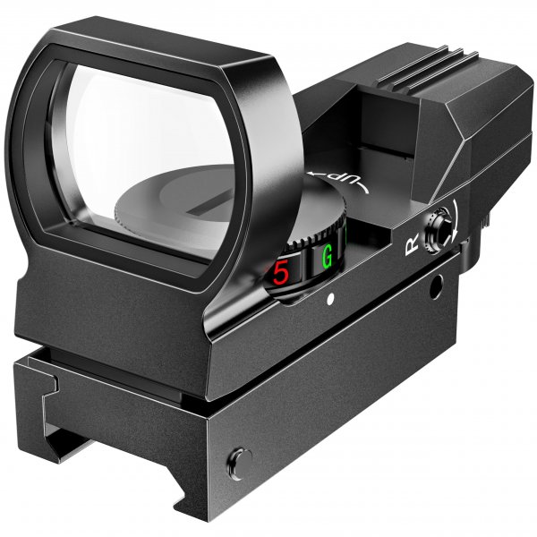 Feyachi Reflex Sight - Adjustable Reticle (4 Styles) Both Red and Green in One Red Dot Sight