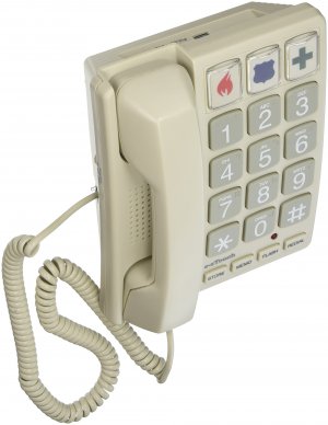 Cortelco 2400 240085-VOE-21F Big Button Sand