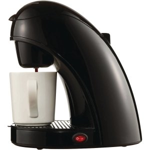 Brentwood Appliances TS-112B Single-Serve Coffee Maker w/Mug (Black)