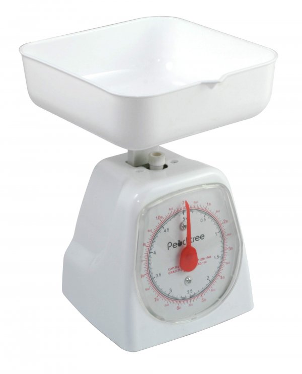 AWS DS5KG Peachtree Series Precise Mechanical Kitchen Scale White 5000G
