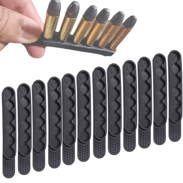 12 Pack Magsaddle Speed Strips for .38 .357, 6 Rounds Speed Strip