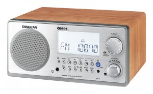 SANGEAN SNGWR2WAL Digital AM/FM Stereo System with LCD & Alarm Clock (Walnut)