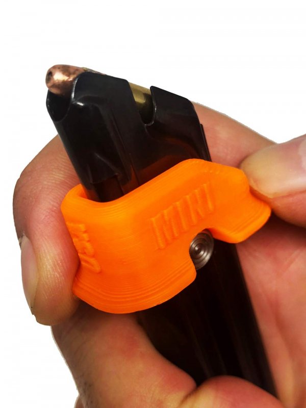Hilljak Mini Magazine Speed Loader Designed to fit Ruger Mark I II III IV 22/45, Smith & Wesson Victory, Browning Buckmark 22LR, Quickie Loader (Orange)