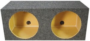 Q Power QMPSQ10E Dual 10" Heavy Duty Sealed Subwoofer Enclosure