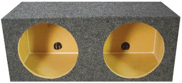 Q Power QMPSQ10E Dual 10" Heavy Duty Sealed Subwoofer Enclosure
