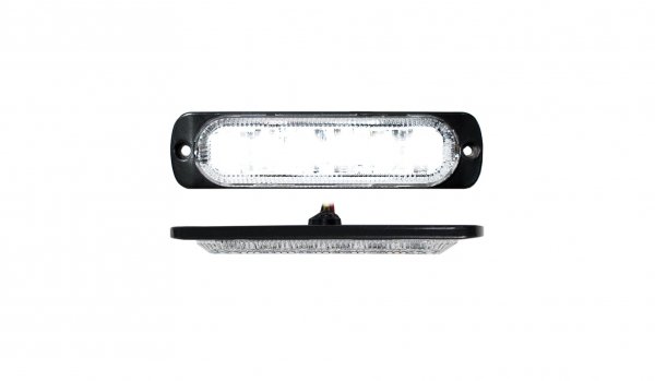 Race Sport RS70016W 6-LED Ultra Slim Flush Mount Strobe Light Marker  White