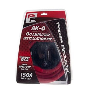 Power Acoustik AK0 0 Gauge amp kit ANL Fuse