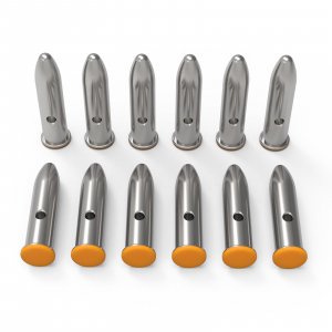GORTAR 22LR Snap Caps Training Dummy Rounds Practice Safe Loading Firing Close to Real Weight, – 12 Pcs