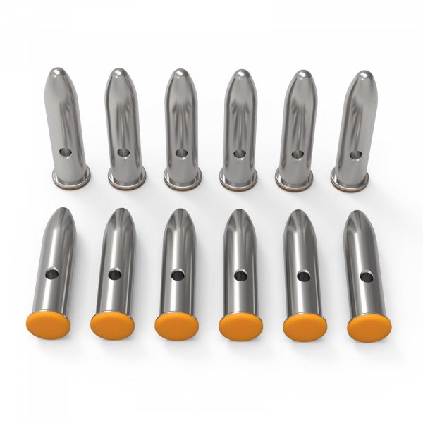 GORTAR 22LR Snap Caps Training Dummy Rounds Practice Safe Loading Firing Close to Real Weight, – 12 Pcs