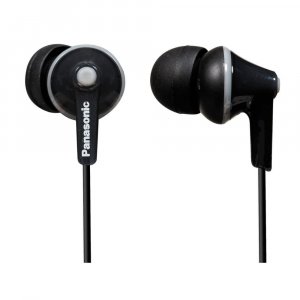 Panasonic RP-HJE125-K HJE125 ErgoFit In-Ear Earbuds (Black)