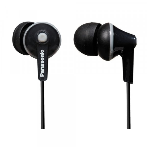 Panasonic RP-HJE125-K HJE125 ErgoFit In-Ear Earbuds (Black)