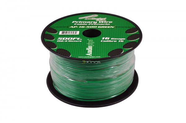 Audiopipe AP16500BK 16 Gauge 500Ft Primary Wire Black