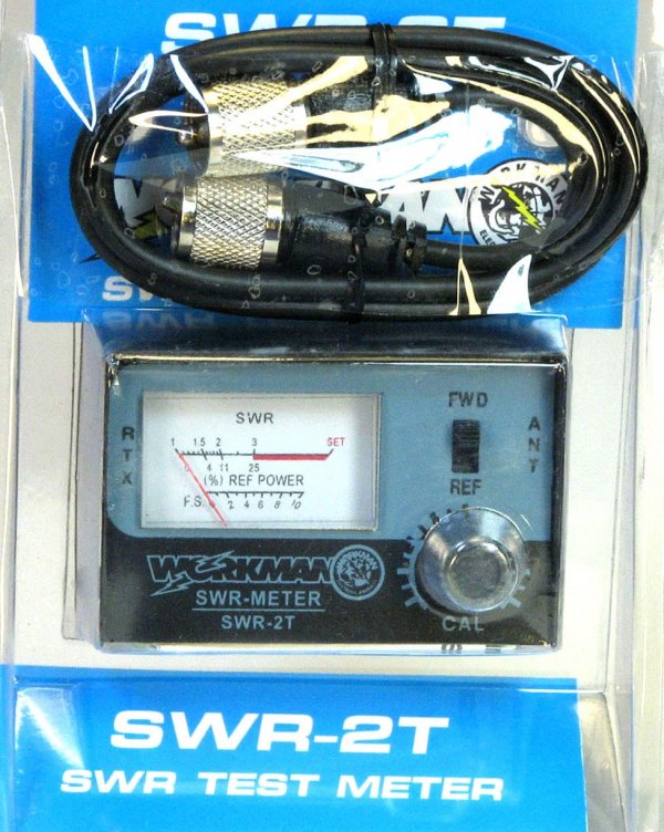 SWR METER for CB Radio Antennas with 3' Jumper cable - Workman SWR2T & CX-3-PL-PL