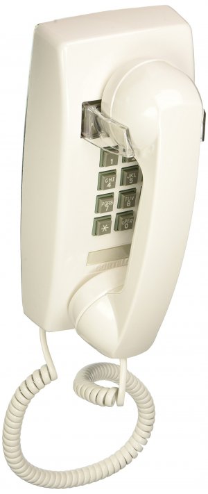 Cortelco 2554-V-WH 255415-vba-20m Wall W/ Volume White