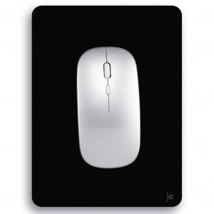 Audimi Small Mouse Pad 6 x 8 Inch, Mini Mouse Pad Thick for Laptop Wireless Mouse Home Office Travel, Portable & Washable (Black)