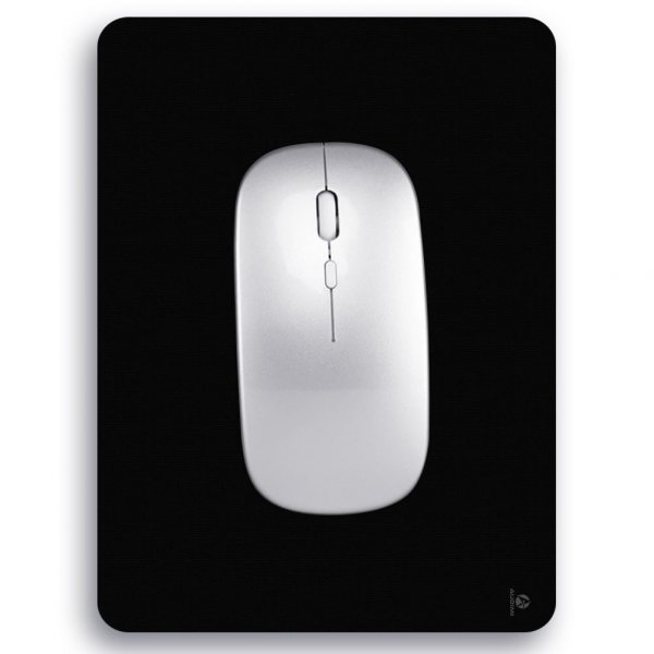 Audimi Small Mouse Pad 6 x 8 Inch, Mini Mouse Pad Thick for Laptop Wireless Mouse Home Office Travel, Portable & Washable (Black)