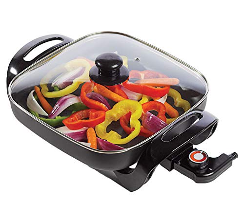 Brentwood Appliances SK-65 Nonstick Electric Skillet w/Glass Lid (1,300W; 12")