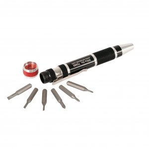 Wiha 75981 MicroBit Pocket Clip Phillips/Slotted Bits - 7 Piece Set