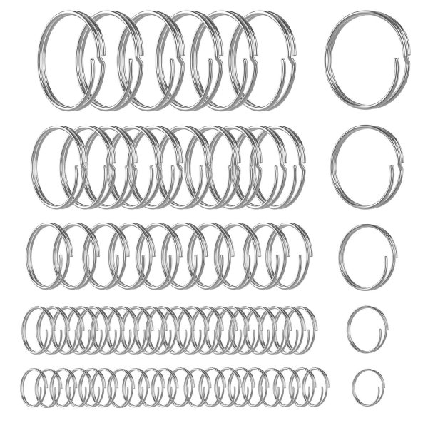 66pcs Stainless Steel Cotter Rings with Dual-Coil Design