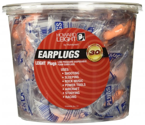 Howard Leight RLPF1TO Low Pressure Foam Uncorded Disposable Ear Plugs 100 Pairs