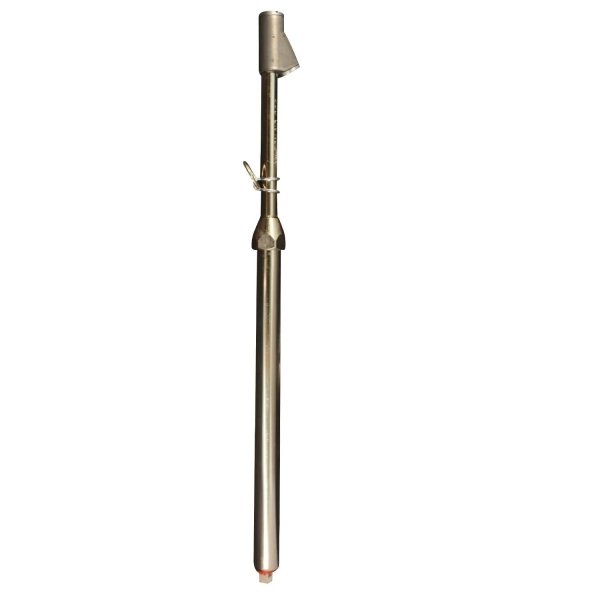 Milton S-986 Straight Foot Dual Head Tire Pressure Gauge with Dual Head Chuck, 10-160 PSI Heavy Duty Air Pressure Gauge for Semi Truck, Tractor Trailer, Dually, RV and Automotive Tires