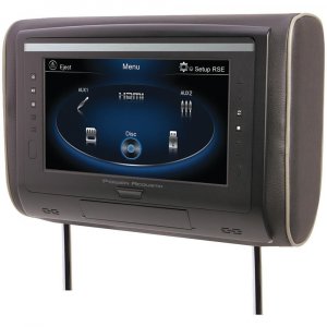 Power Acoustik HDVD94 9" Headrest DVD 3 Color Skins