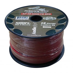 Audiopipe AP14500CPRRED 100% Copper Series Primary Wire 14 Gauge 500'
