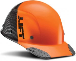 Lift Safety HDC50C19OC Dax Carbon Fiber Cap Brim 50-50 Orange/Black