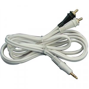 Audiopipe IP356 3.5mm 6' Right Angle RCA Cable Plug