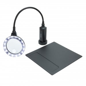 Carson CP90 2x LED LIGHTED Magnifier w 4x Spot Lens