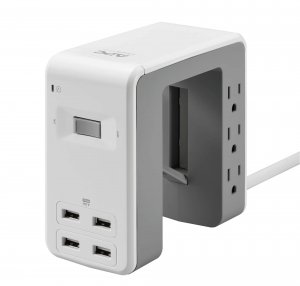 APC PE6U4W Essential SurgeArrest® Station w/6 Outlets & 4 USB Ports (White)