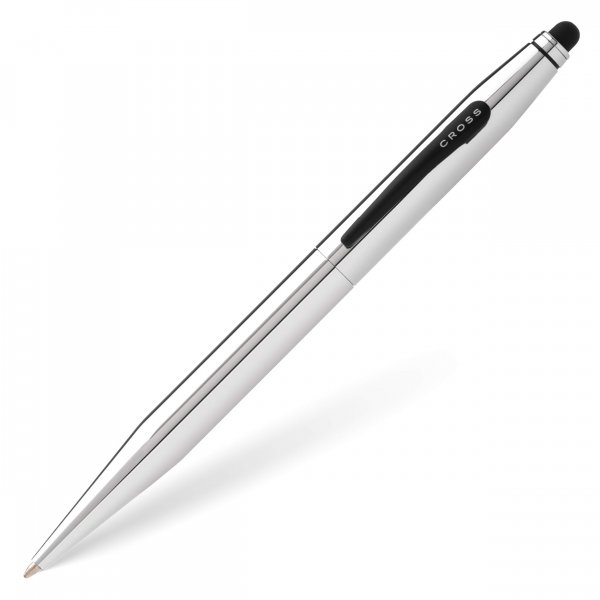 Cross AT06522 Tech 2 Chrome W/ Stylus Dual Function Pen Medium Tip Black Ink