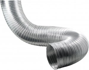 Deflecto A068/4 Semi-Rigid Flexible Aluminum Duct (6" dia x 8ft)