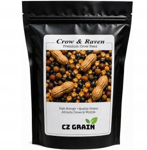 Crow Raven Feed Mix | Whole Peanuts Sunflower Cracked Corn Cat Food | 12 oz